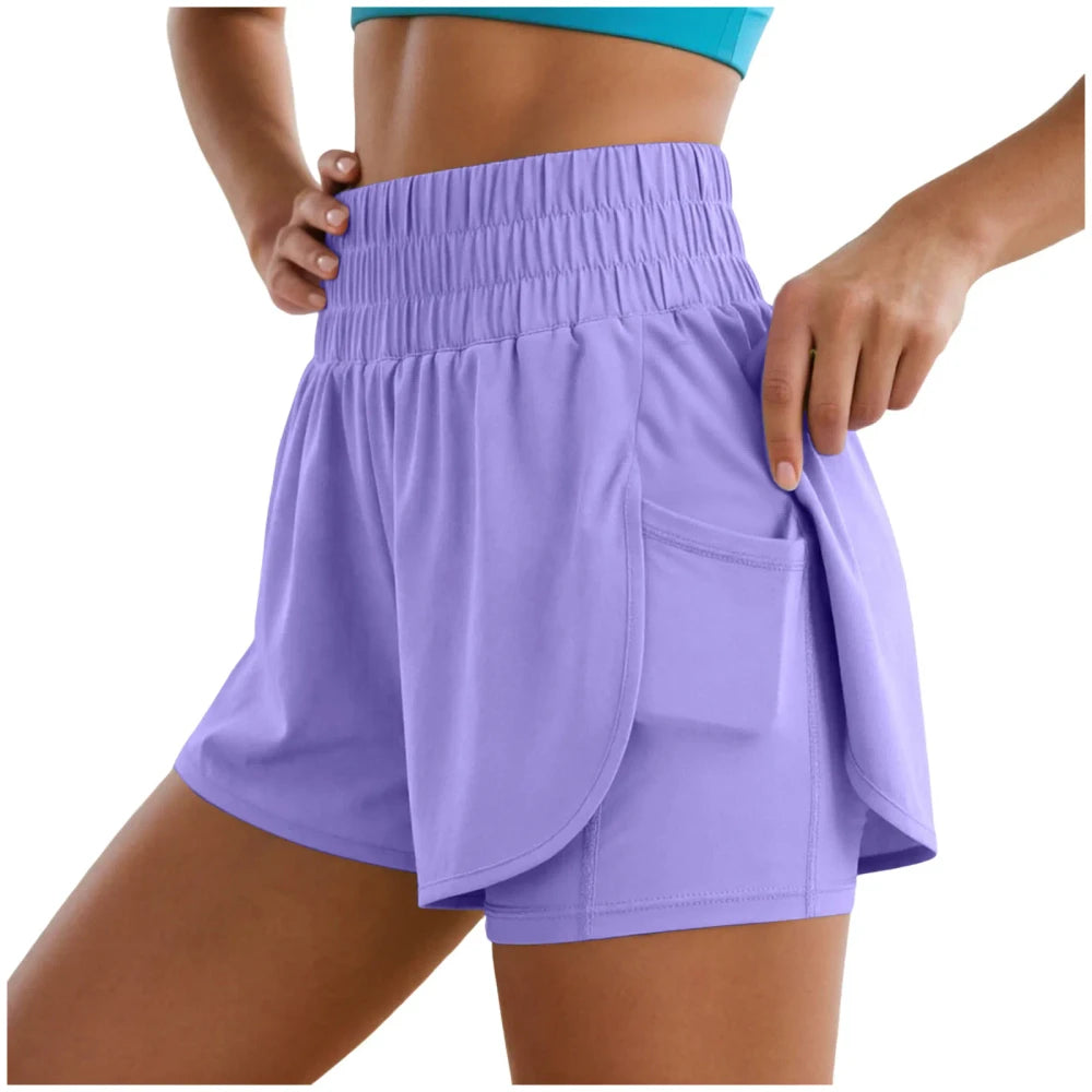 High Waisted Yoga Shorts