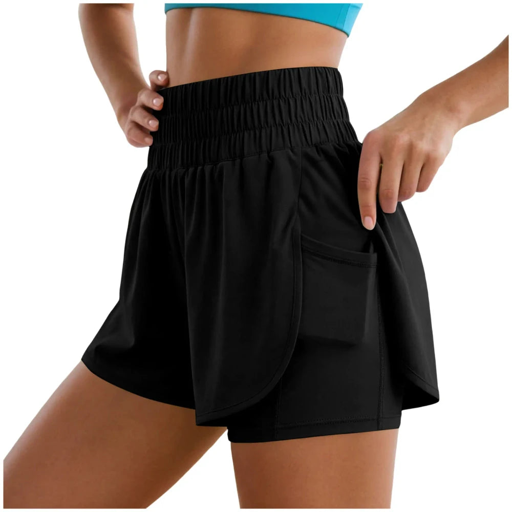 High Waisted Yoga Shorts