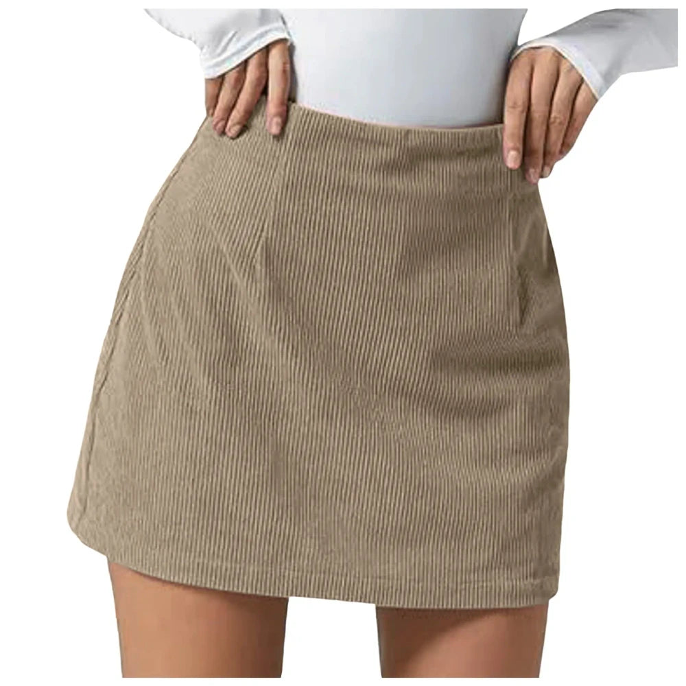 A-Line Pleated Midi Skirt