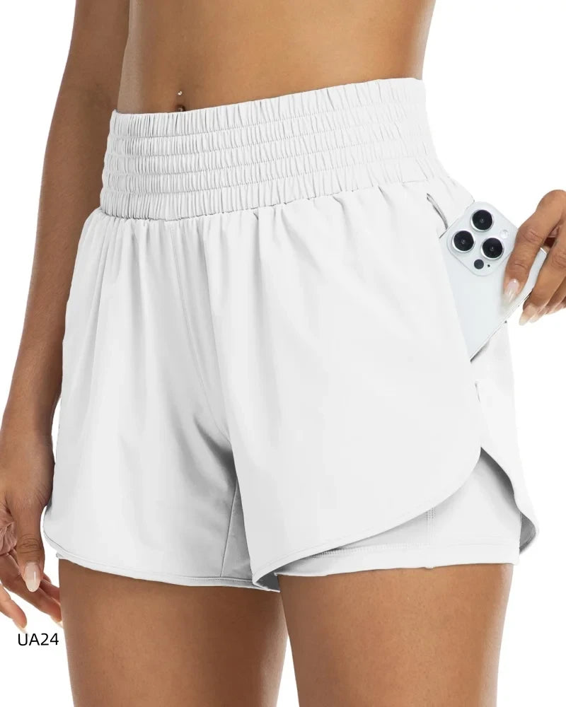 High Waist Two-in-One Running Shorts