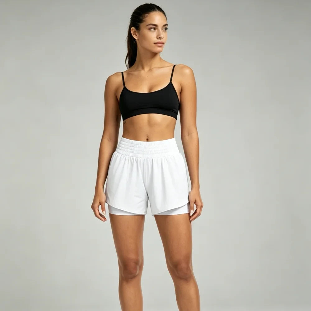 High Waist Two-in-One Running Shorts