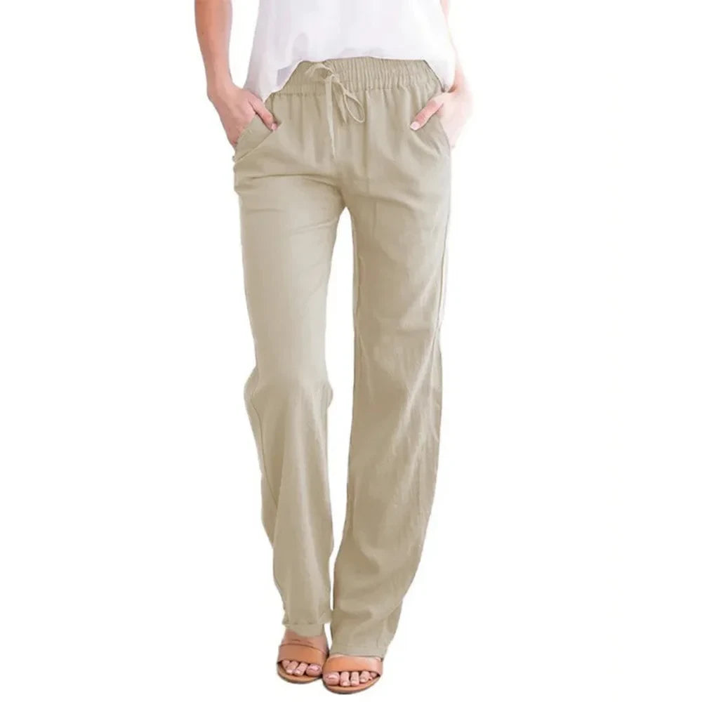 Breathable Cotton Linen Trousers
