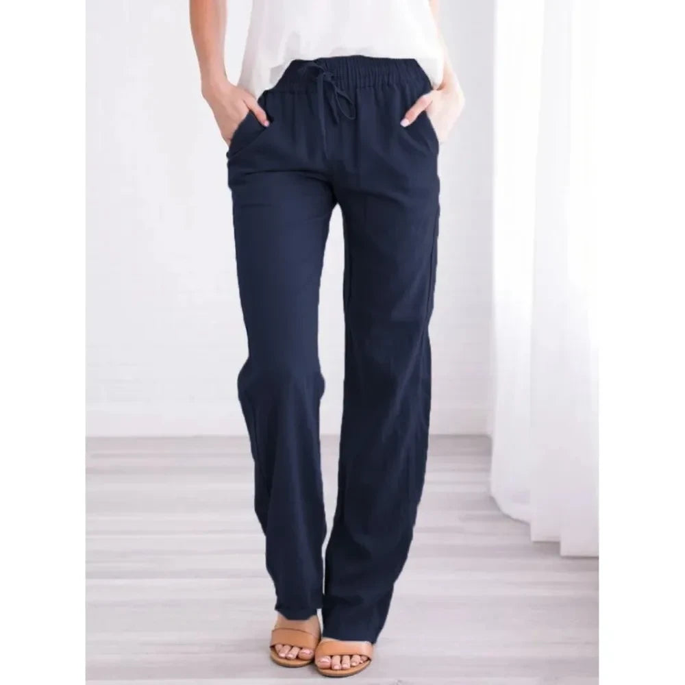 Breathable Cotton Linen Trousers
