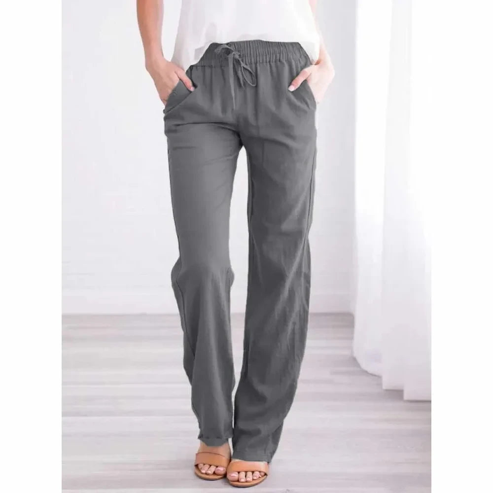Breathable Cotton Linen Trousers
