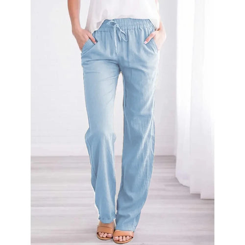 Breathable Cotton Linen Trousers