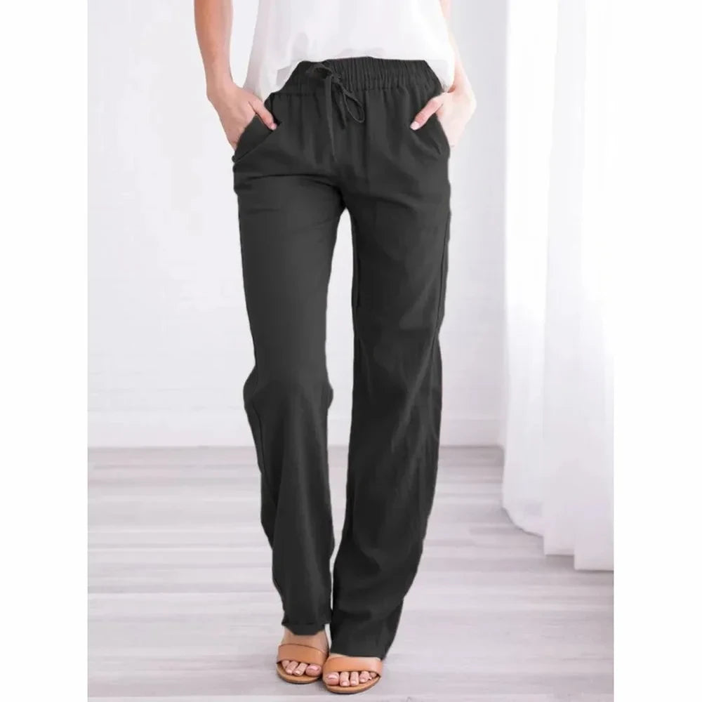 Breathable Cotton Linen Trousers