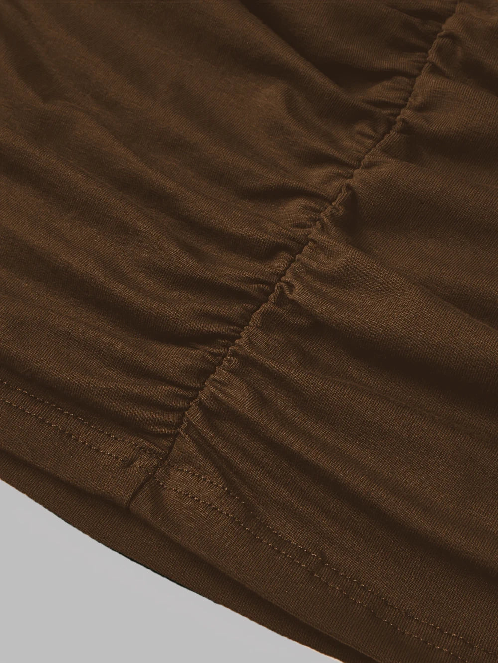 Solid Color Knitted Hip-Fold Dress