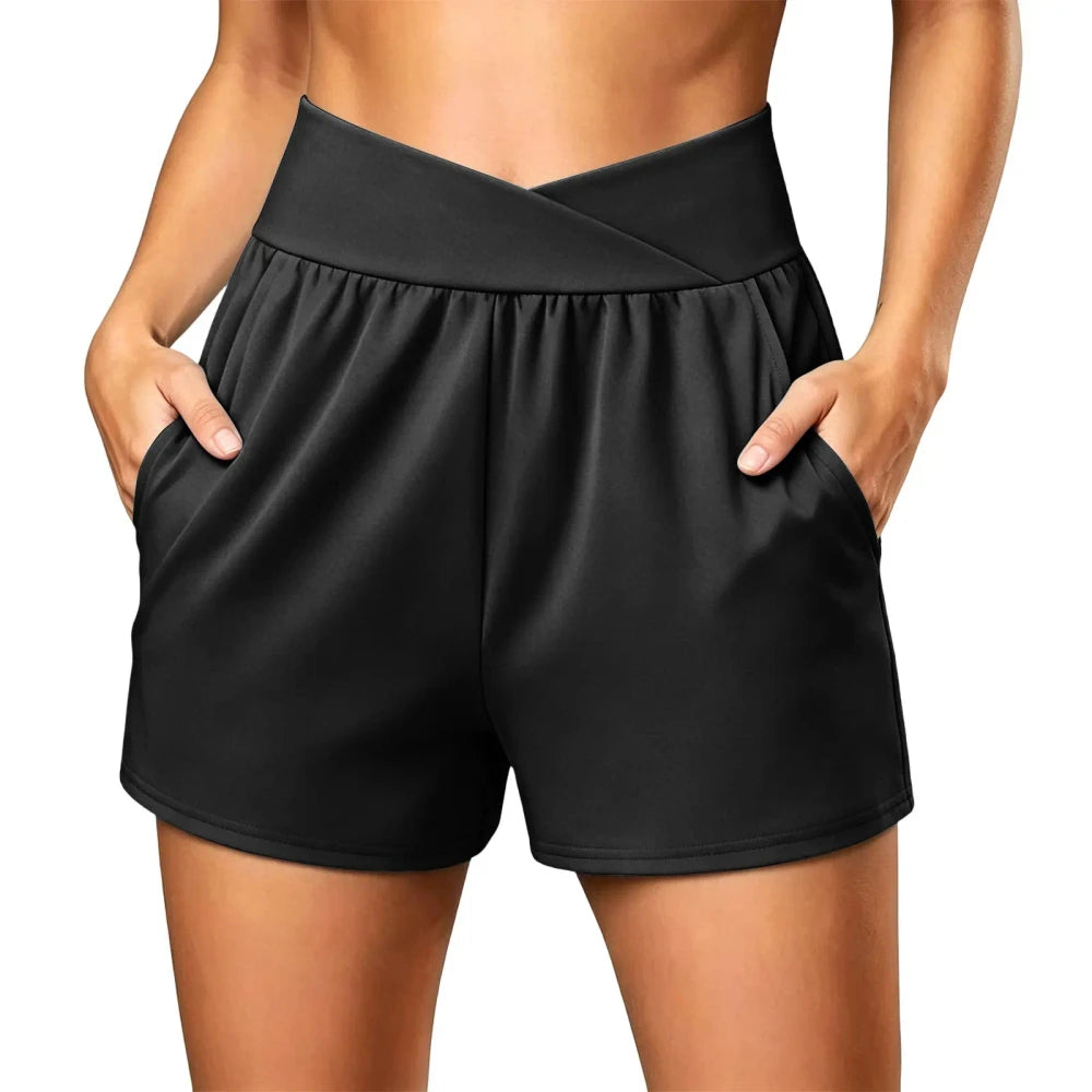 Breathable Elastic Yoga Shorts