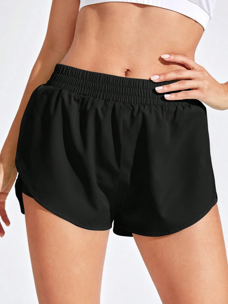Women Sport Shorts Elastic Yoga Running Workout Gym Fitness Shorts Lightweight Quick Dry Comfortable